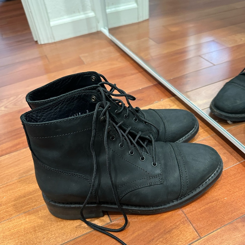 Thursday Boot Company Black Leather Ankle Boots